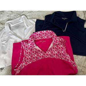 3 Pack of Court Haley XL $30 Each Retail Price - White, Navy Blue, Pink